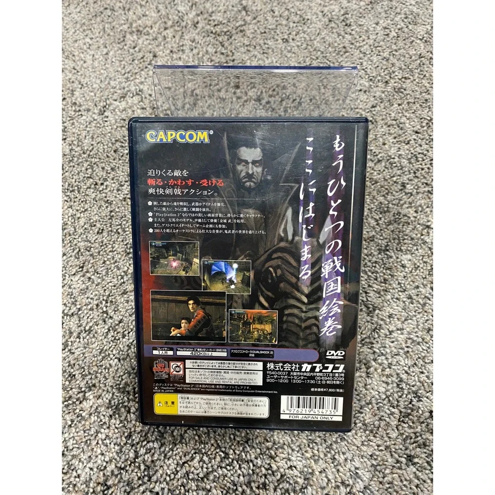 Video Game PS2 NTSC-J Japanese Import Capcom Onimusha Warlords Black Excellent